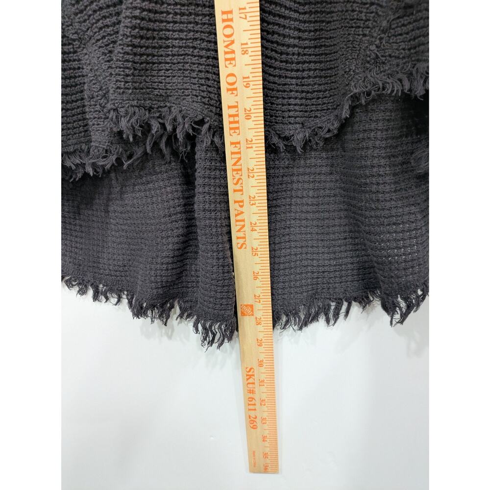 Free People Charcoal Grunge Oversized High Low Sweater Small - Picture 5 of 12